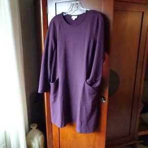 Pure Jill Purple swing pocket Dress S <> runs large